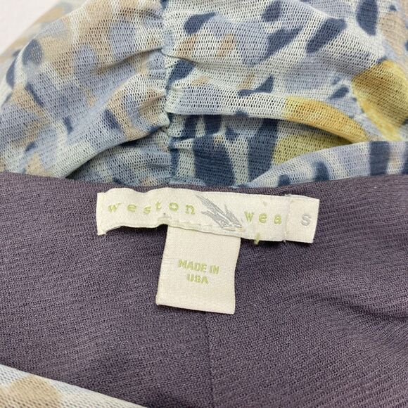 Weston Wear Gray Knit Tank Top Small Ruched Lined Boho Whimsy Fairy Goth USA - Picture 9 of 9